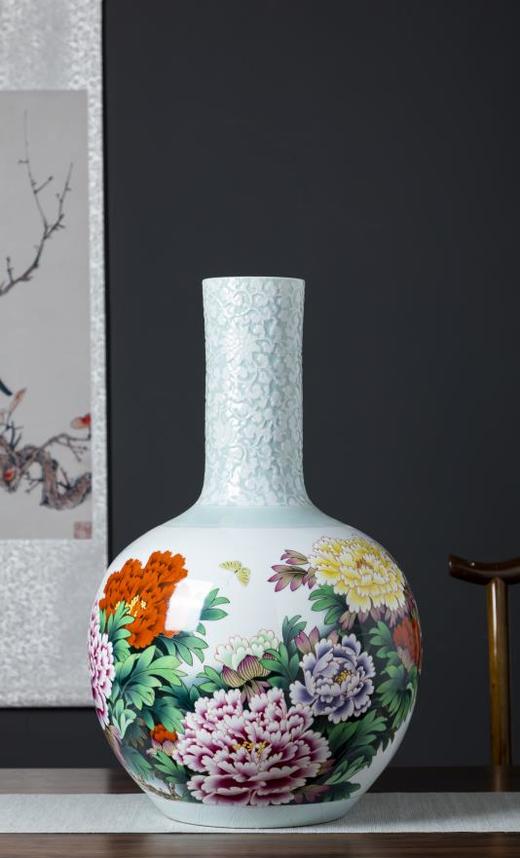 新粉结合牡丹天球《富贵天香》 商品图0