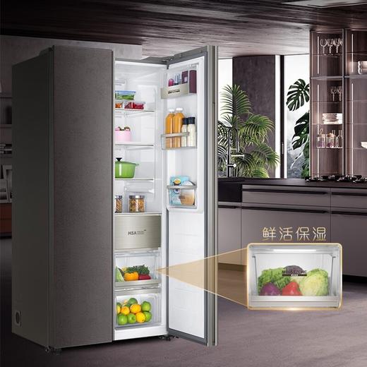 卡萨帝（202588）（Casarte）对开门冰箱双开门 HCS保湿空间 双系统制冷 杀菌 带壁挂制冰机 自然印记面板/BCD-600WLCSSA9VAU1 商品图4