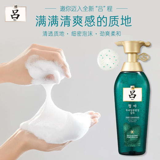 吕(Ryo)绿吕深层清洁净化头皮控油去屑无硅油洗发水400ml 商品图6