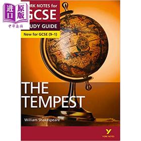 【中商原版】经典英国文学教辅 The Tempest York Notes for GCSE (9-1) 暴风雨 GCSE 的约克笔记 (9-1) 培生pearson 莎士比亚