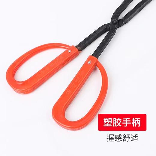 长柄加长火钳夹家用垃圾夹拾物器环卫工火钳子煤钳铁钳炭钳柴火钳60cm 商品图1