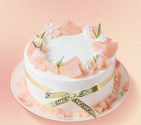 【桃你喜欢】白桃鲜奶香缇蛋糕