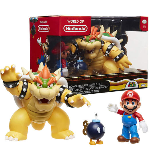 JAKKS 马里奥VS库巴 关节可动 手办模型 商品图0