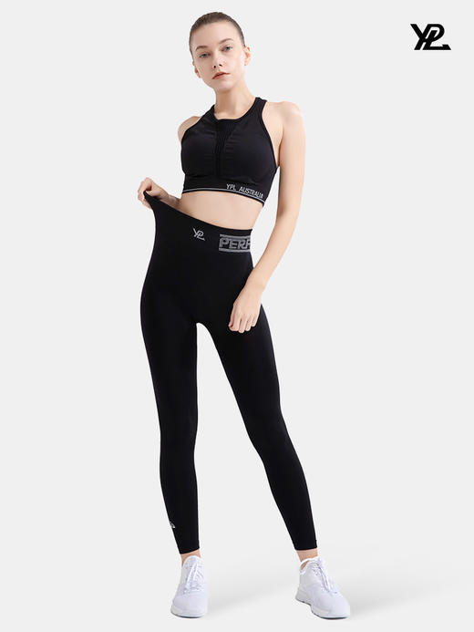 ypl小狗AI健身瑜伽裤跑步春夏薄款女提臀收腹紧身裸感鲨鱼打底裤 商品图3