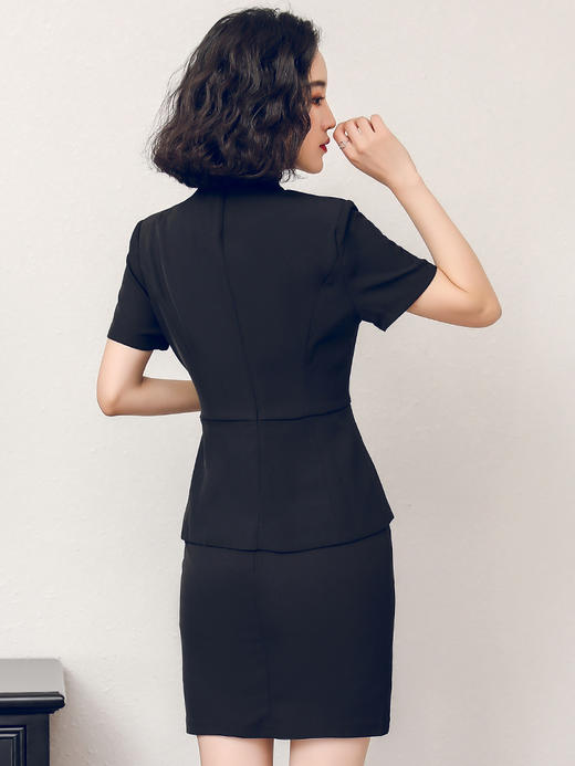 夏季高端名媛套装女ol美容师职业装时尚套裙气质正装珠宝店工作服 商品图4