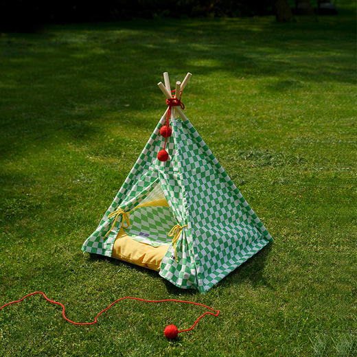 zeze棋盘格宠物帐篷-B（包邮） 商品图5