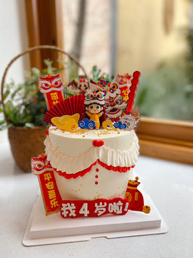 新年娃娃奶油蛋糕 下单前请仔细阅读商品详情