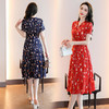 HR WW5299印花连衣裙时尚显瘦气质优雅中长裙 商品缩略图2