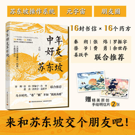 中年好友苏东坡 水姐 著 16封书信 灵魂反内卷 中年人身心健康 养生理财心态职场创业 中华传统文化书籍 商品图0