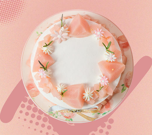 【桃你喜欢】白桃鲜奶香缇蛋糕 商品图1