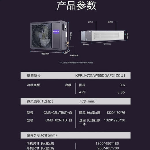 卡萨帝（Casarte）中央空调KFRd-72NW/65DDAF21ZCU1 商品图10