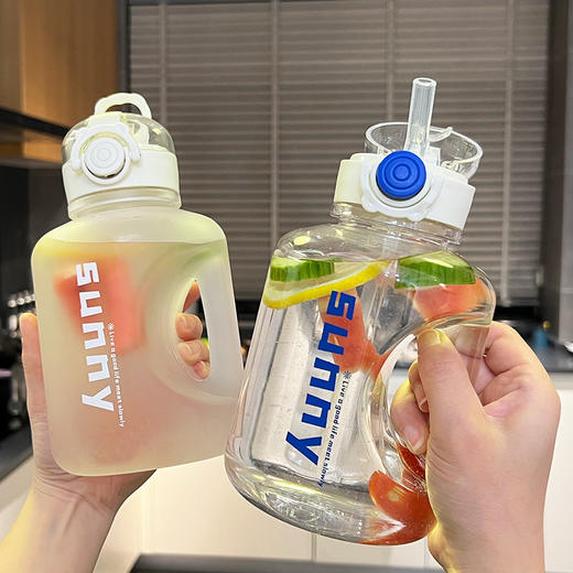 抖音爆款超大容量水杯1000毫升吨桶吨运动水杯男生高颜值健身水壶水瓶杯子 商品图3