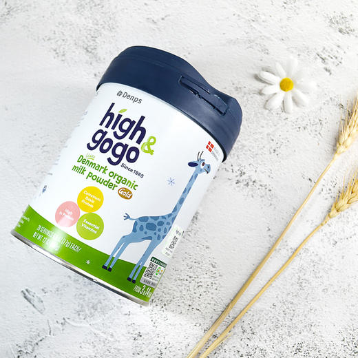 丹麦进口有机丹普斯Denps长高高high&amp;gogo罐装儿童学生奶粉小蓝罐 商品图2