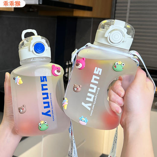 抖音爆款超大容量水杯1000毫升吨桶吨运动水杯男生高颜值健身水壶水瓶杯子 商品图4