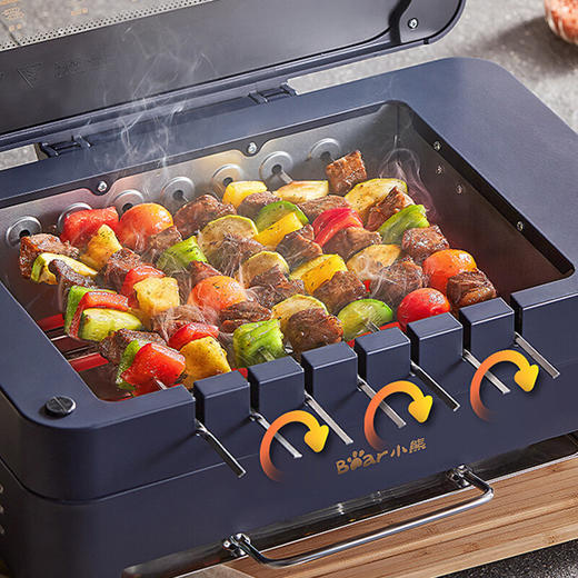 【臻实惠】小熊（Bear）无烟烤肉机照烧炉烧烤机 多用烤炉 三种烹饪切换+可拆  DKL-B09D5 商品图4