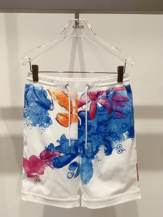 【1F】RARE威雅 | 22春夏 新款花色水彩晕染印花潮流短裤 男士短裤 商品图0