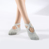 瑜伽袜子交叉绑带专业瑜伽袜防滑女初学者舞蹈鞋袜棉毛圈加厚款 商品缩略图5