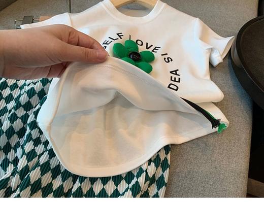 【清仓现货】【社群供W】儿童小花格子套装 商品图6