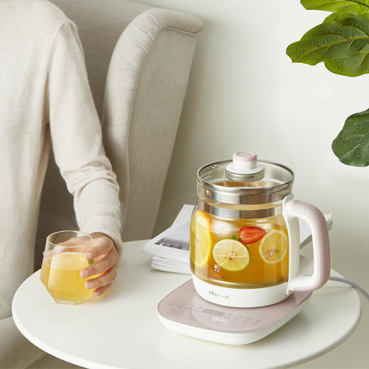 小熊 电热烧水壶 自动养生壶 茶壶 玻璃 煮茶器 1.5L 节日礼品 小熊YSH-A15Z8 商品图2