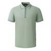 【1F】RARE威雅 | 22春夏 新款绿色半胸拉链撞色条装饰POLO 男士短袖T恤 商品缩略图0