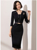 J20384079 颈袖添香品牌装OL气质职场装修身包臀连衣裙 商品缩略图1