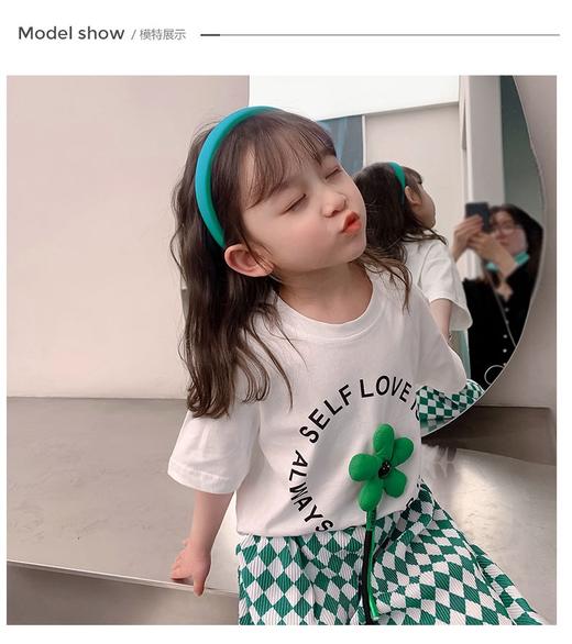 【清仓现货】【社群供W】儿童小花格子套装 商品图7
