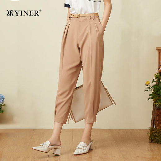 音儿2022夏季新款时尚九分萝卜裤休闲裤8c32220220 商品图0