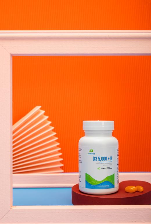 【复合维生素D 5000+K1/K2】D3 5000+K  60粒 两个月剂量 迷你滴丸方便吞服 两个月剂量 针对免疫和骨骼健康  黄金比例  Purecise®️ 商品图5