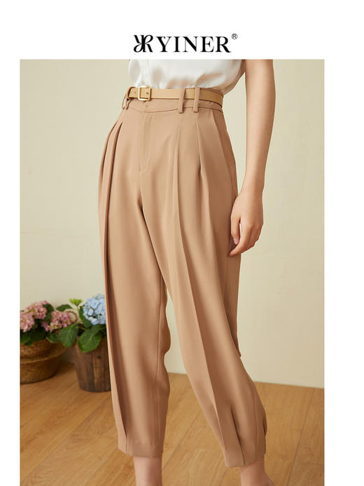 音儿2022夏季新款时尚九分萝卜裤休闲裤8c32220220 商品图2