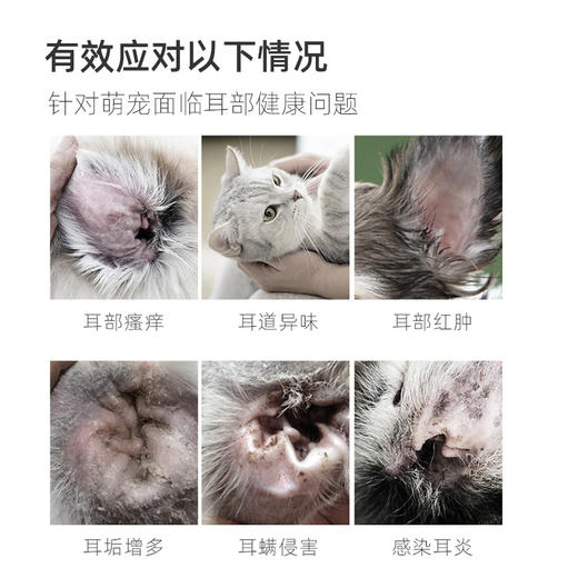 巴士宠 宠耳净滴耳液60ml 耳漂 清洁耳螨 祛异味 抑菌止痒 植物配方不伤耳 商品图2