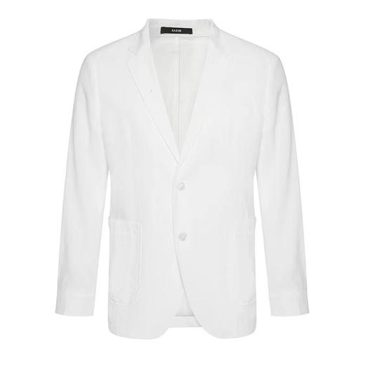 【1F】RARE威雅 | 22春夏 新款白色不规则线条提花单西 男士休闲西服 商品图0