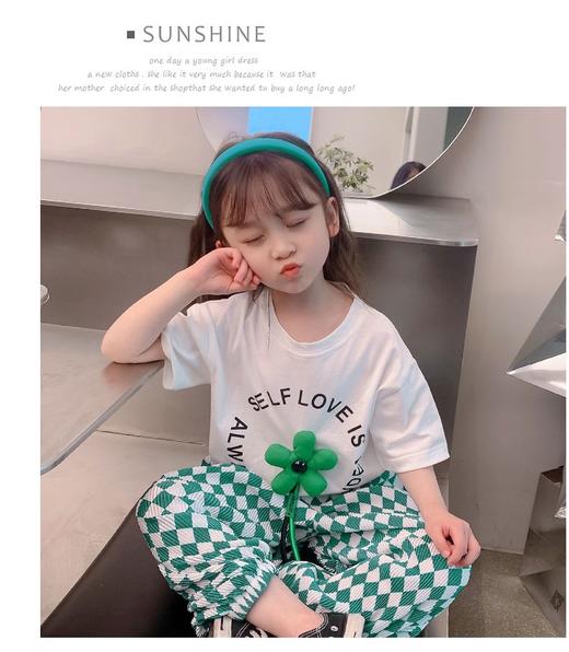 【清仓现货】【社群供W】儿童小花格子套装 商品图3