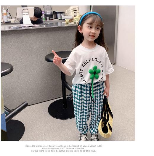 【清仓现货】【社群供W】儿童小花格子套装 商品图9