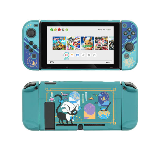 ★ Switch配件 极想 NS续航版主机 炼金猫主题 分体磨砂硬壳 商品图0