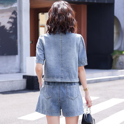 时尚潮流，休闲百搭舒适牛仔套装HR-CSYL2288 商品图1