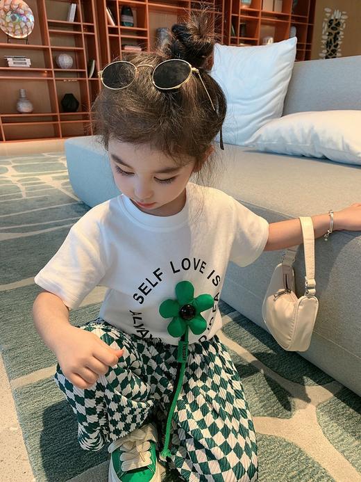 【清仓现货】【社群供W】儿童小花格子套装 商品图1