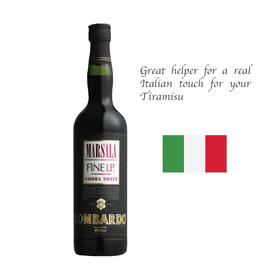 Marsala FINE I.P Ambra Sweet 750ml（Great helper for a real Italian touch for your Tiramisu）