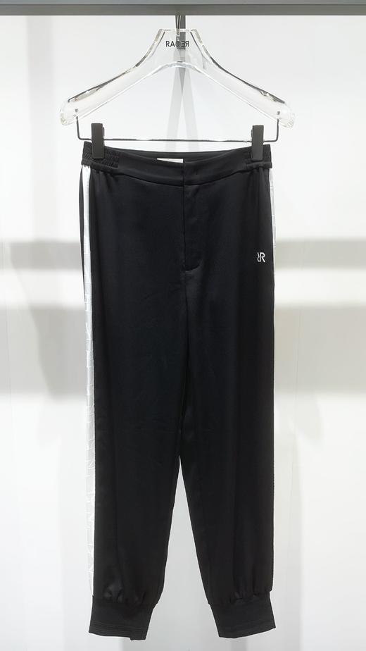 【1F】RARE威雅 | 22春夏 新款黑色侧面白色撞色拼接休闲裤 女士休闲裤 商品图0