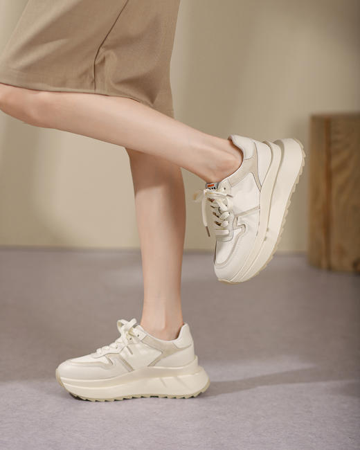 西村名物2022年春季新款ins超火厚底休闲阿甘鞋X22AM10611 商品图2