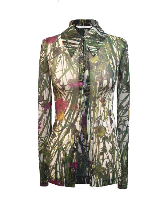 EVENING印花修身衬衫 商品图1