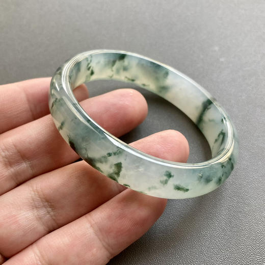 冰种起胶飘花翡翠贵妃镯52 商品图6