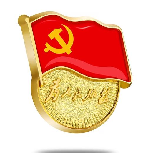 标准型加厚党徽磁铁磁扣党徽党员徽为人民服务章胸章1个 商品图0
