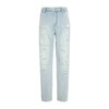 【1F】RARE威雅 | 22春夏 新款浅蓝印花垫补洞牛仔裤 男士牛仔裤 商品缩略图0