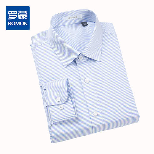 【全棉】罗蒙成衣免烫衬衫男长袖正装商务通勤职业装衬衣男 商品图1