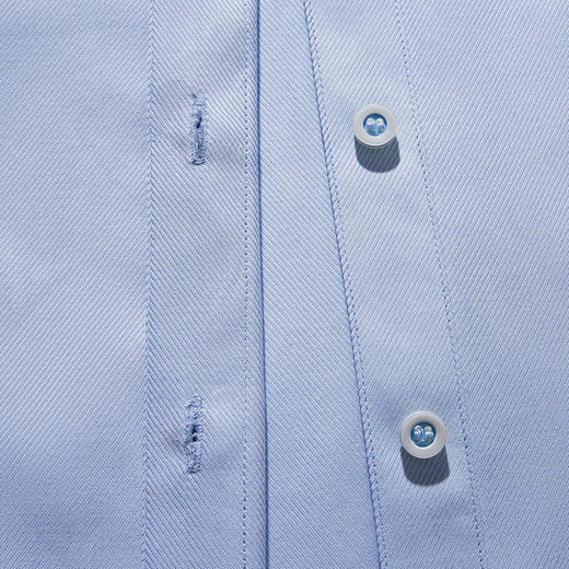 【60棉】罗蒙女士长袖衬衫纯色斜纹舒适透气商务通勤职业装衬衣女 商品图3