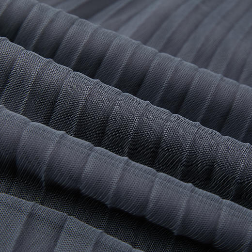 Famecoco范可儿气质收腰百褶裙仙女新款中长网纱半身裙夏季F223HA014 商品图4