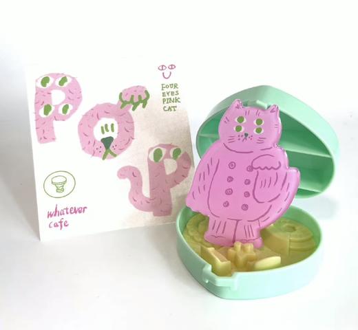 whatever『粉猫手机支架』 商品图1