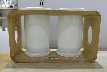 白玉双筷筒 商品图0
