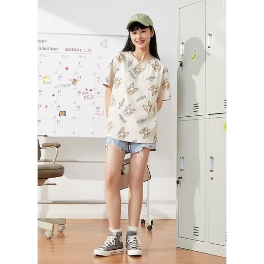 ZIHAN紫涵短袖T恤女2022夏新款休闲小众上衣Z2Z04AS264 商品图3