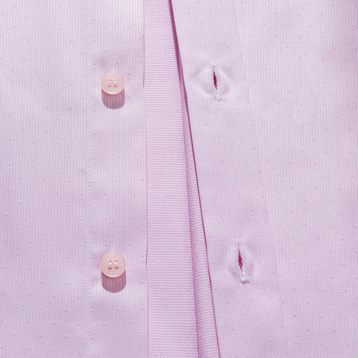 【专柜同款】罗蒙男士粉色衬衫纯色百搭休闲商务新郎结婚衬衣 商品图4